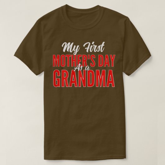 Mijn eerste Moederdag als oma 2022 Happy T-shirt (Design voorkant)