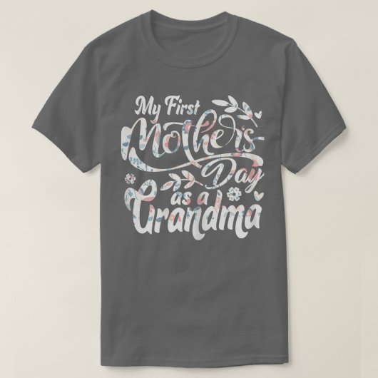 Mijn eerste Moederdag als oma eerste Ti T-shirt (Design voorkant)