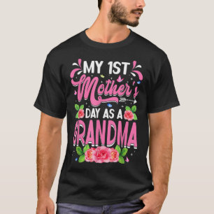 Mijn eerste Moederdag als oma Funny Mothers D T-shirt