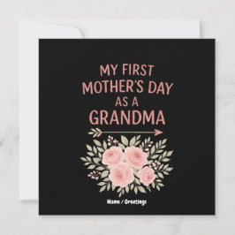 Mijn eerste Moederdag als oma Grappig & Schattige Kaart