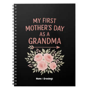 Mijn eerste Moederdag als oma Grappig & Schattige Notitieboek