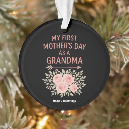 Mijn eerste Moederdag als oma Grappig & Schattige Ornament (Boom)