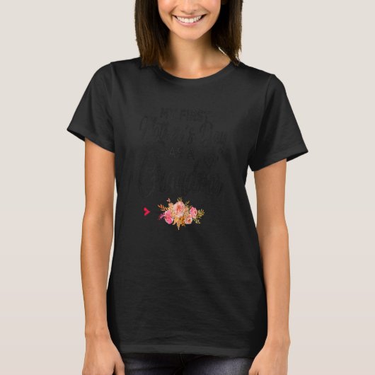 Mijn eerste Moederdag als oma moeder T-shirt (Voorkant)