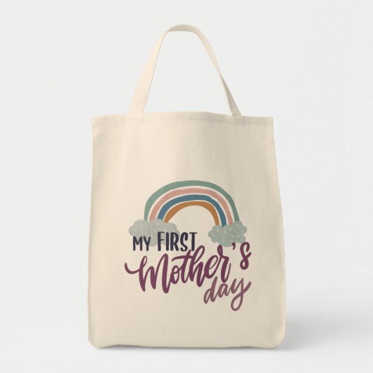 Mijn eerste Moederdag Canvas tas (Voorkant)