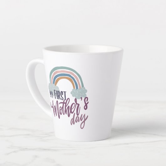 Mijn eerste Moederdag Latte Mok (Linkerhoek)