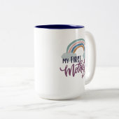 Mijn eerste Moederdag Tweekleurige Koffiemok (Voorkant rechts)