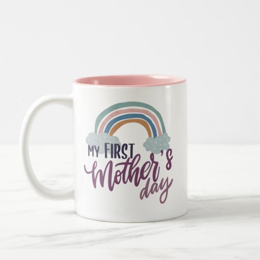 Mijn eerste Moederdag Tweekleurige Koffiemok (Links)