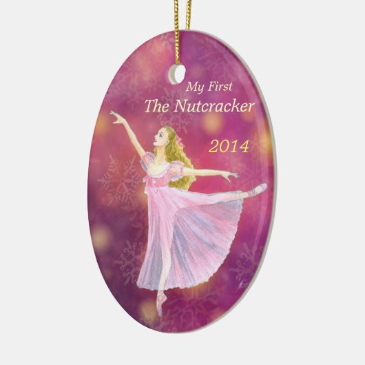 Mijn eerste Nutcracker Ballet Herdenkingsornament Keramisch Ornament (Links)
