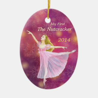 Mijn eerste Nutcracker Ballet Herdenkingsornament Keramisch Ornament