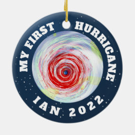 Mijn eerste orkaan Ian 2022 keramische sierbloem Keramisch Ornament