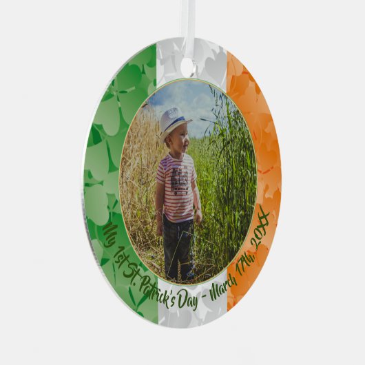 Mijn eerste Ornament van St. Patrick's Day Irish f (Voorkant Rechts)