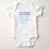Mijn Eerste Oud-en Nieuw Wensen, Grappige Baby Jon Romper (Voorkant)