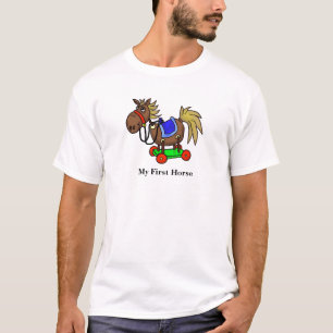 Mijn eerste paard, grappige T-shirt, past het aan! T-shirt