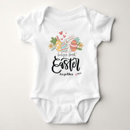 Mijn eerste paasbunny persoonlijke Baby-pak Romper