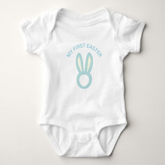 Mijn eerste Paashaas Pootjes Baby Bodysuit (Voorkant)
