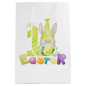 Mijn eerste paasje, paasmakerij met gemiddelde cad medium cadeauzakje (Achterkant)