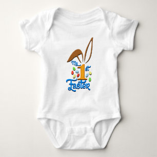 Mijn eerste paaskind White Bodysuit - Pasen