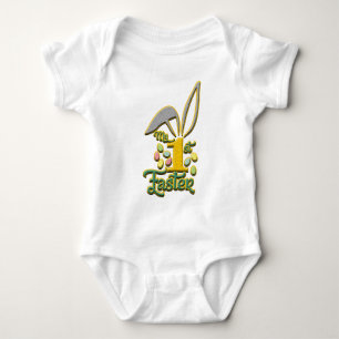 Mijn eerste paasmakreel Unisex White Bodysuit - Pa