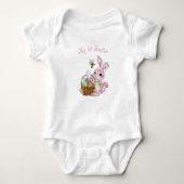 Mijn eerste paasroze bunny romper (Voorkant)
