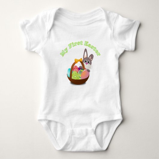 Mijn eerste paasShirt voor Baby Paascadeaus Romper (Voorkant)