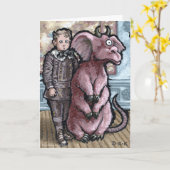 Mijn eerste pakket 6 - Blanco binnenin surrealisti Kaart (Gele Bloem)