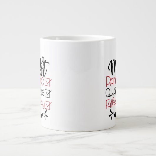 Mijn eerste pandemische Quarantine Vaderdag Grote Koffiekop (Voorkant)