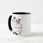 Mijn eerste pandemische Quarantine Vaderdag Mok (Voorkant links)