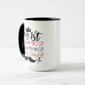 Mijn eerste pandemische Quarantine Vaderdag Mok (Voorkant links)