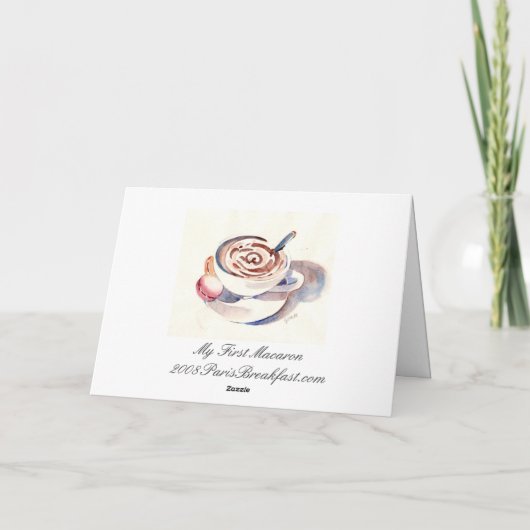 Mijn Eerste Parijs Macaron Kaart (Achterkant)
