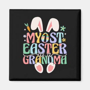 Mijn eerste Pasen als oma Funny Easter Bunny Ne Magneet