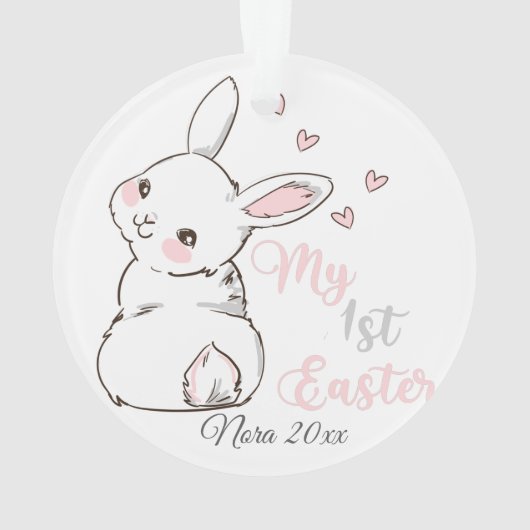 Mijn eerste Pasen, Bunny Ornament (achterkant)
