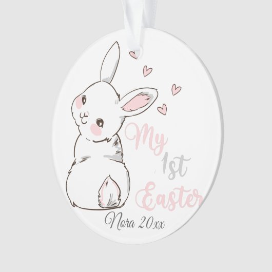 Mijn eerste Pasen, Bunny Ornament (voorkant)