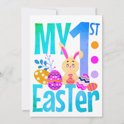 Mijn eerste Pasen Feestdagenkaart (Voorkant)