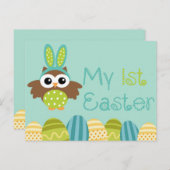Mijn eerste Pasen Feestdagenkaart (Voorkant / Achterkant)