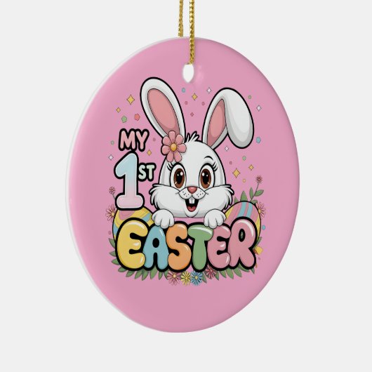 Mijn eerste Pasen Keramisch Ornament (Rechts)