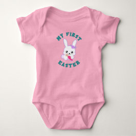 Mijn eerste Pasen Roze Meisje Romper