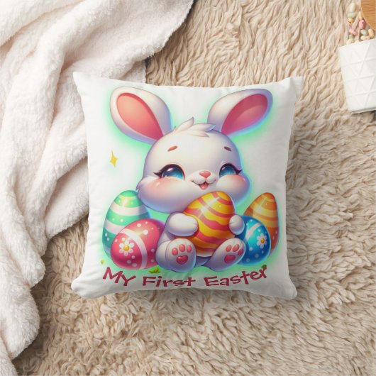 Mijn eerste Pasen voor meisjes | Kussen (Deken)