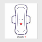 Mijn eerste periode Leuke Cartoon Menstruele Pad H Sticker (Vel)