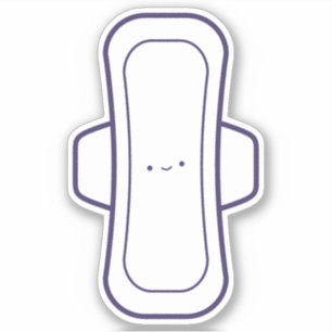 Mijn eerste periode Leuke Girly Cartoon Menstruati Sticker