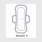 Mijn eerste periode Leuke Girly Cartoon Menstruati Sticker (Vel)