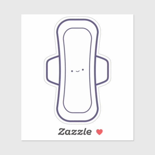 Mijn eerste periode Leuke Girly Cartoon Menstruati Sticker (Vel)