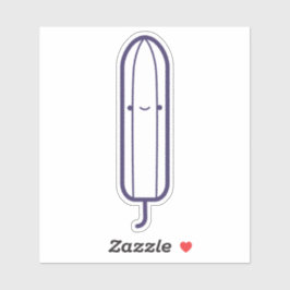 Mijn eerste periode Schattige Girly White Cartoon  Sticker