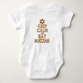 Mijn eerste Pesach - Blijf kalm en eet Matzah Matz Romper (Achterkant)