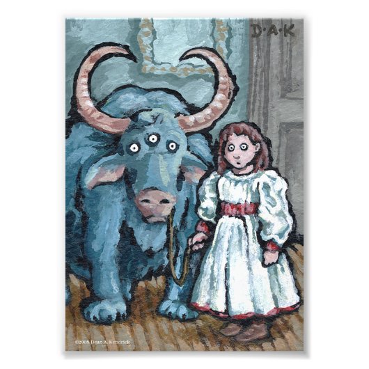 Mijn eerste Pet #1 - Surreal Odd Gothic Foto Afdruk (Voorkant)