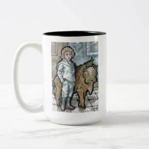 Mijn eerste Pet #4 - Surreal Odd Gothic Tweekleurige Koffiemok