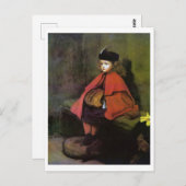 Mijn eerste preek, John Everett Millais Briefkaart (Voorkant / Achterkant)