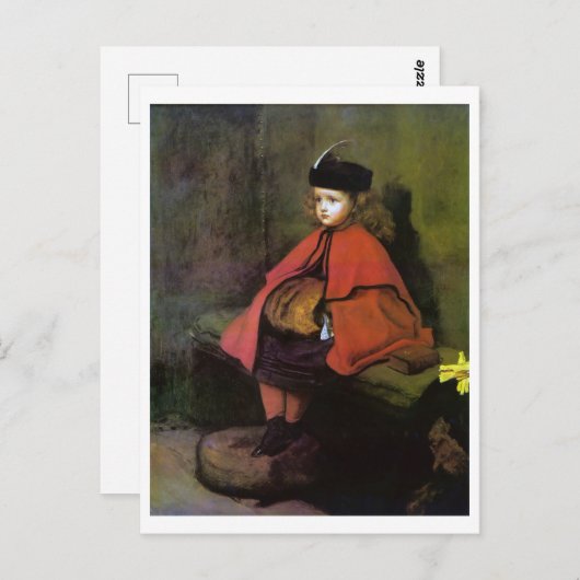 Mijn eerste preek, John Everett Millais Briefkaart (Voorkant / Achterkant)