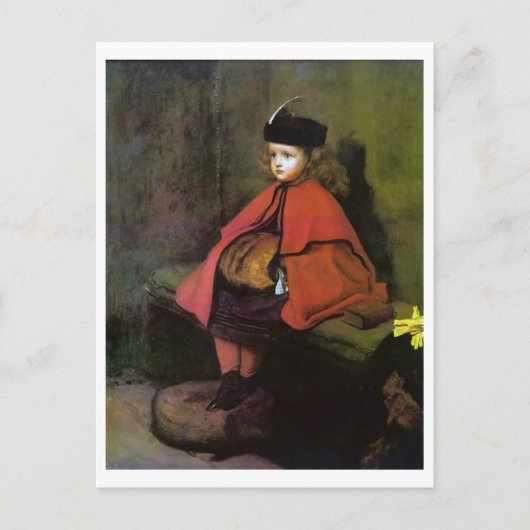 Mijn eerste preek, John Everett Millais Briefkaart (Voorkant)