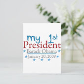 Mijn eerste President (Barack Obama) Briefkaart (Staand voorkant)