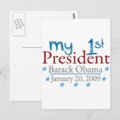 Mijn eerste President (Barack Obama) Briefkaart (Voorkant / Achterkant)